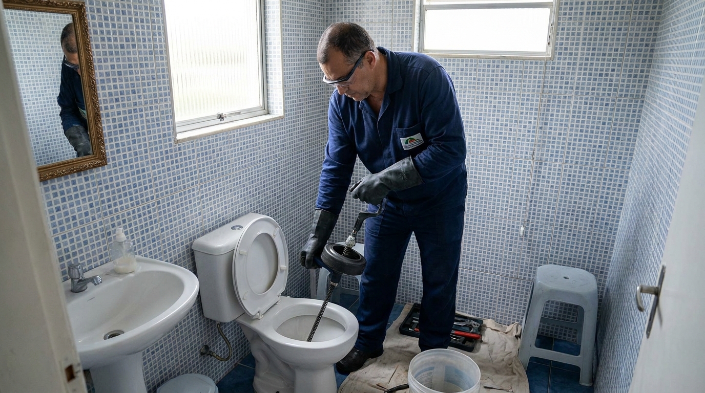 Desentupimento de vaso profissional em Canoas‑RS