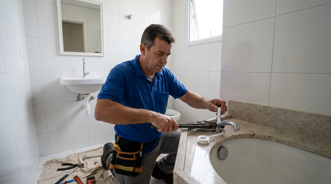 Instalação de torneira de cozinha em Canoas‑RS